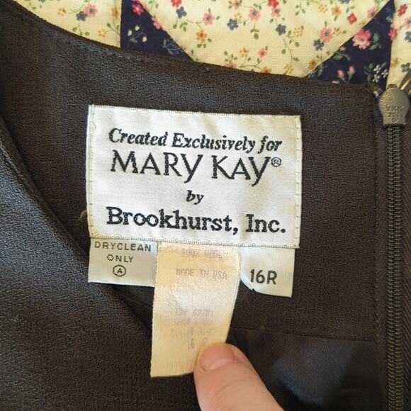 Vintage Created for Mary Kay by Brookhurst, Inc. Brown Wool Dress & Jacket 16R - Picture 8 of 16